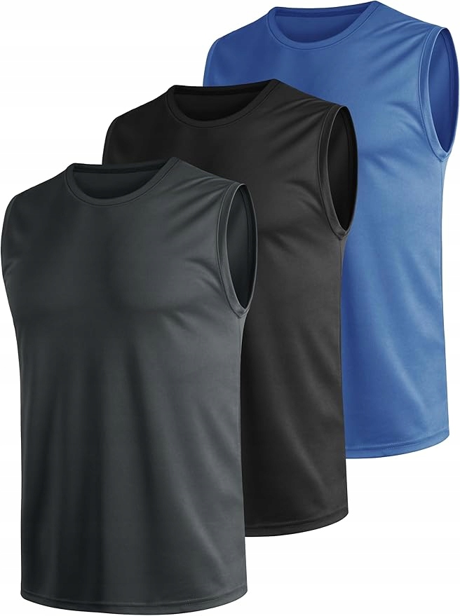 Pánský rychleschnoucí a prodyšný tank Top, sada 3 kusů pro posilovnu XXL