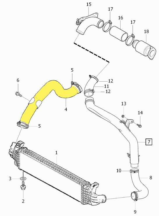 INTERCOOLER TURBO RURA FORD FOCUS III 2 0 TDCI Part manufacturer other