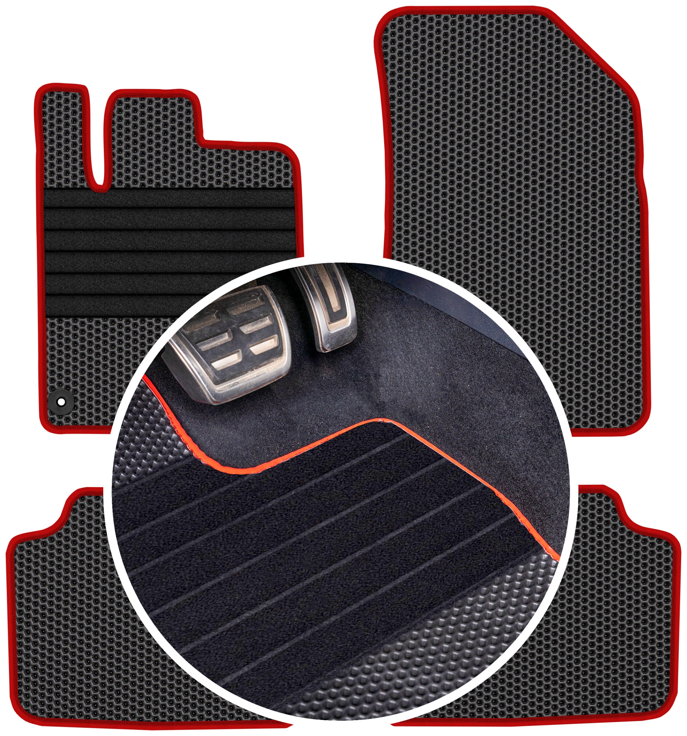 Citroen C5 I 2001-2008 Gumové koberce Eva Eternity Plastry Medu