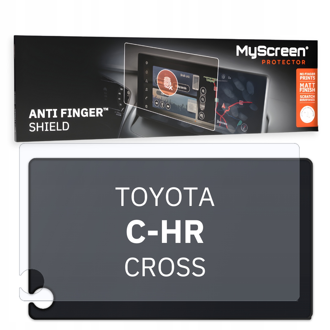 Matná fólie pro Toyota C-hr Cross 2019 2023 8" MyScreen Anti Finger