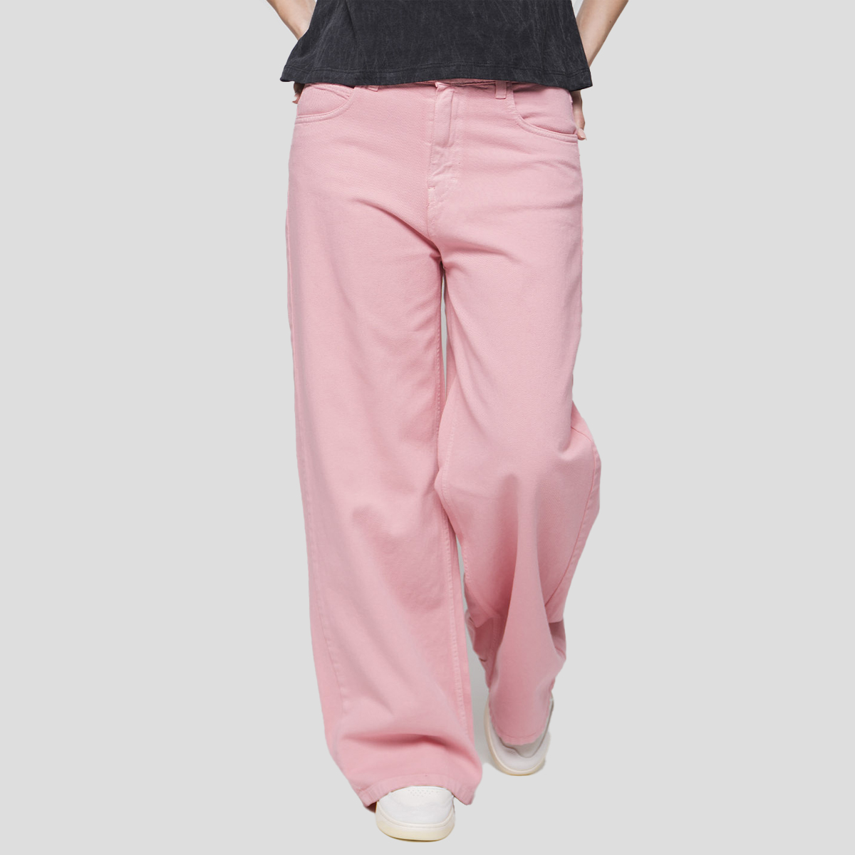 Jeasny Kaotiko Baggy Oversize Dark People 40, Růžová, Městské