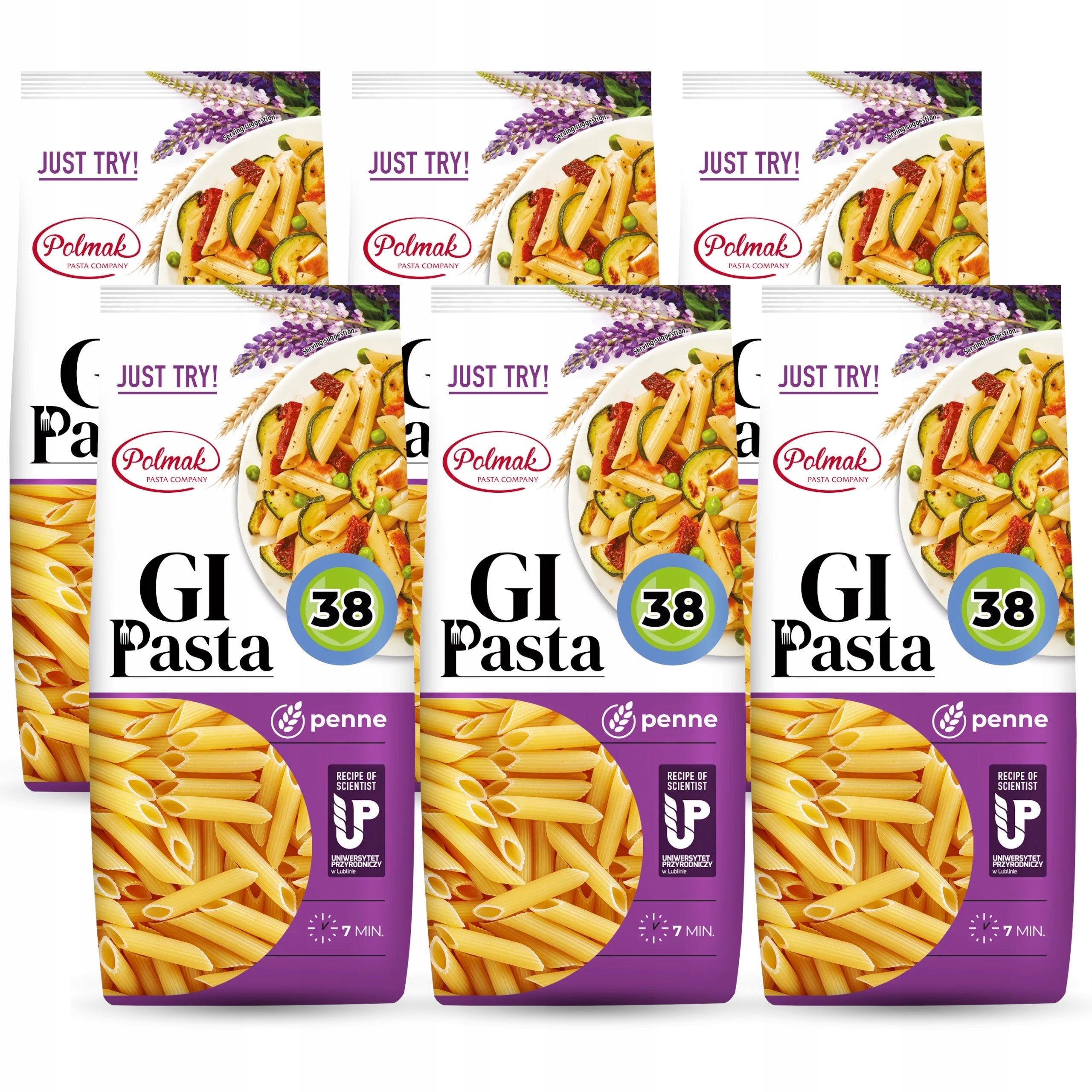 Levně Těstoviny Gi Pasta Penne 6 x 250 g s nízkým glykemickým indexem
