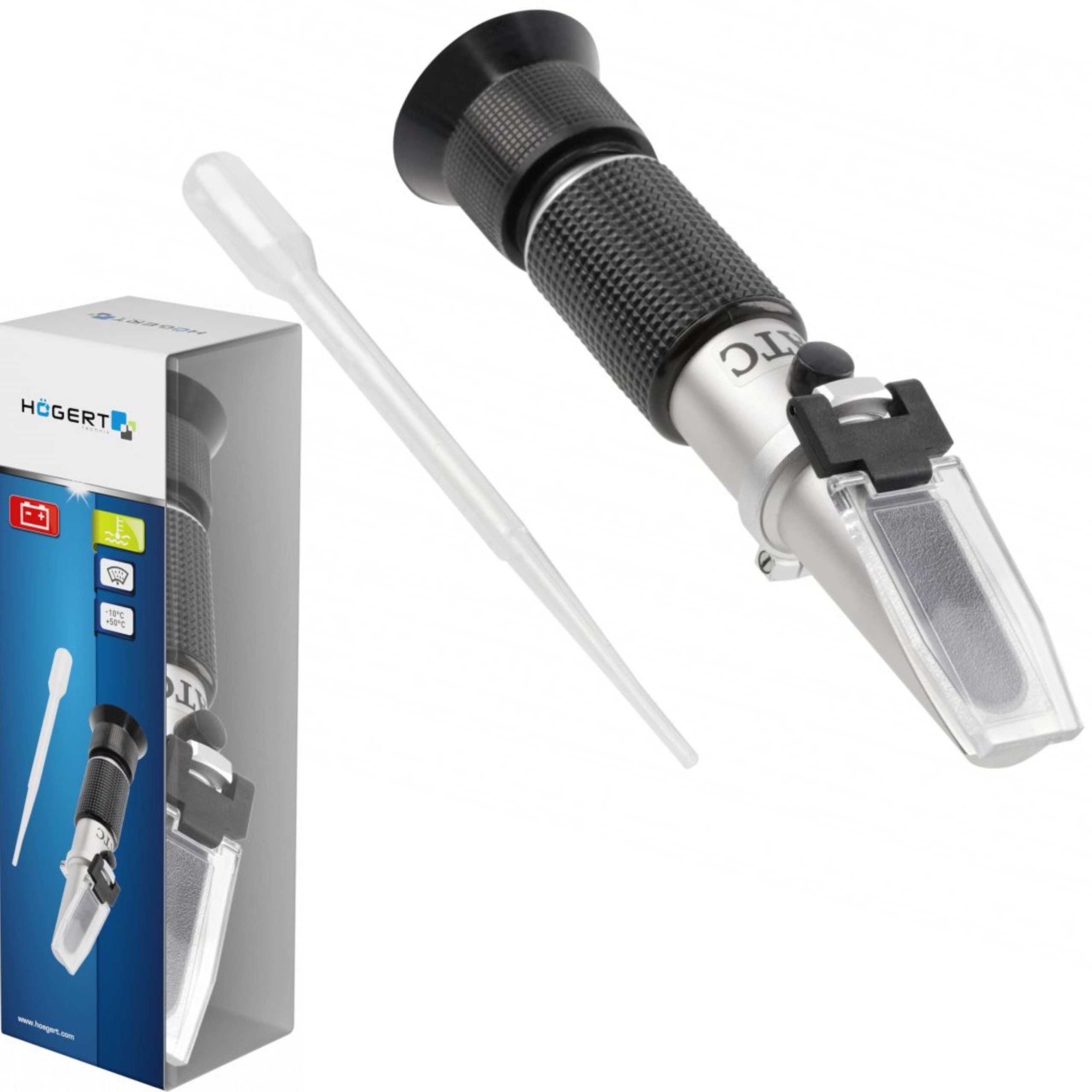 HOGERT HT8G419 РЕФРАКТОМЕТР ТЕСТЕР ВИМІРЮВАННЯ РІДИНИ