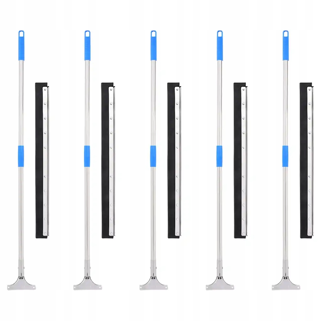 Levně Stěrky na podlahu 5 ks 75 x 119,5 cm ocel a guma 3329234