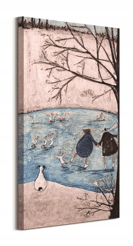 

Sam Toft Musztardowie na łyżwach Obraz 30x60 cm