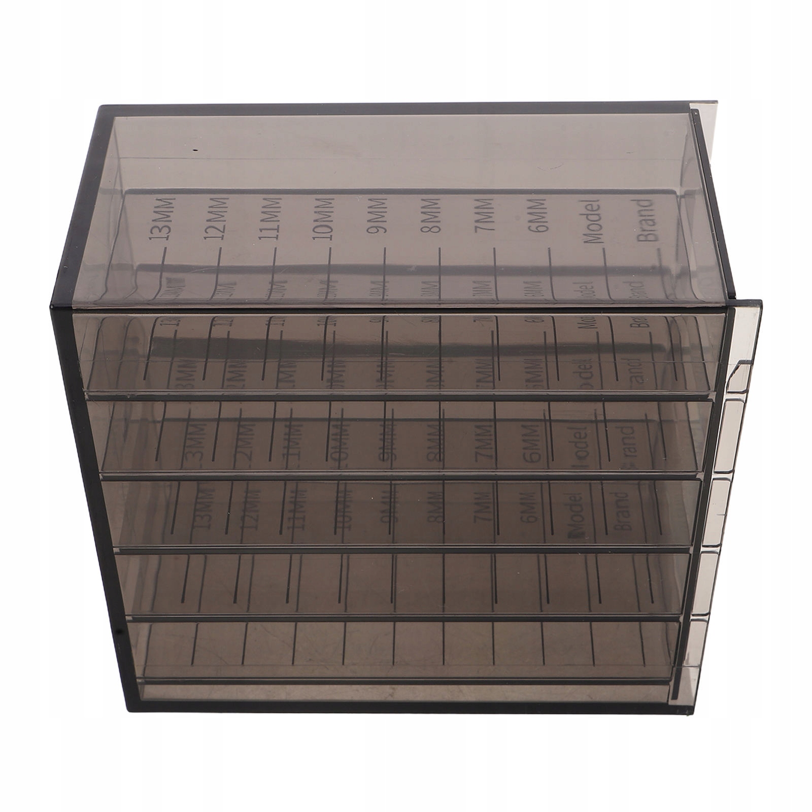 CZARNY AKRYLOWY 5-WARSTWOWY PRZENOŚNY ORGANIZER DO PRZECHOWYWANIA RZĘS NA NARZĘDZIA DO RZĘS