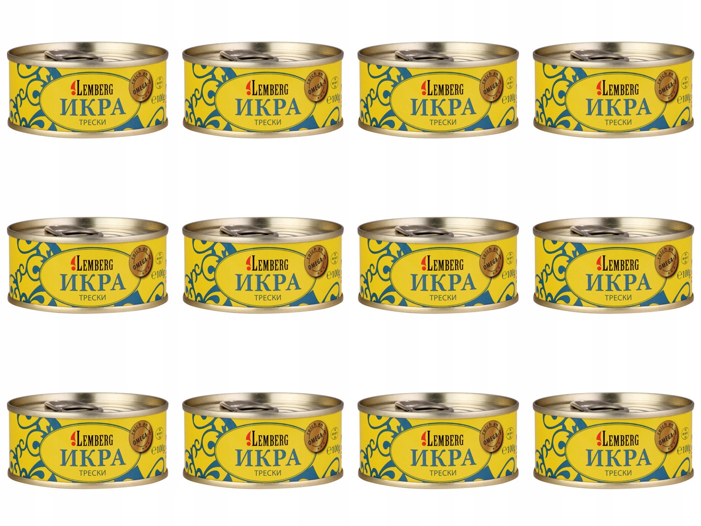Kawior z ikry dorsza 12 x 100 g Lemberg