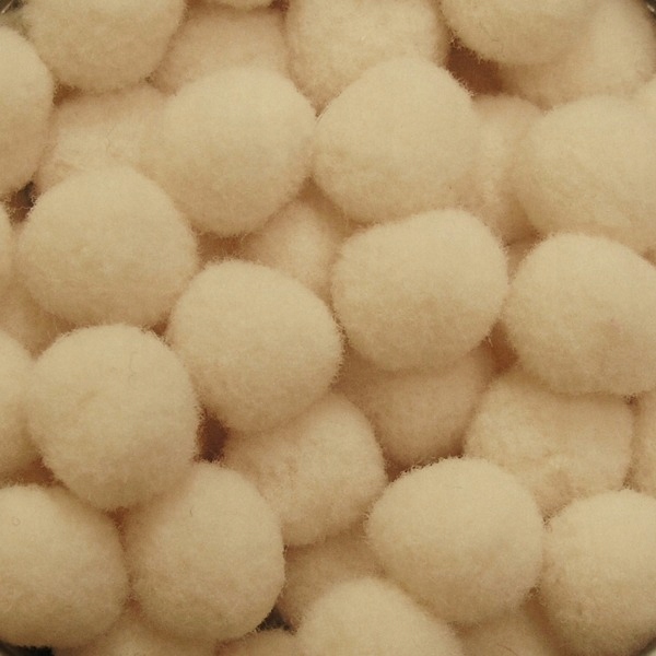 Páska s bambulemi 18mm/25m krémová 712 PA-18