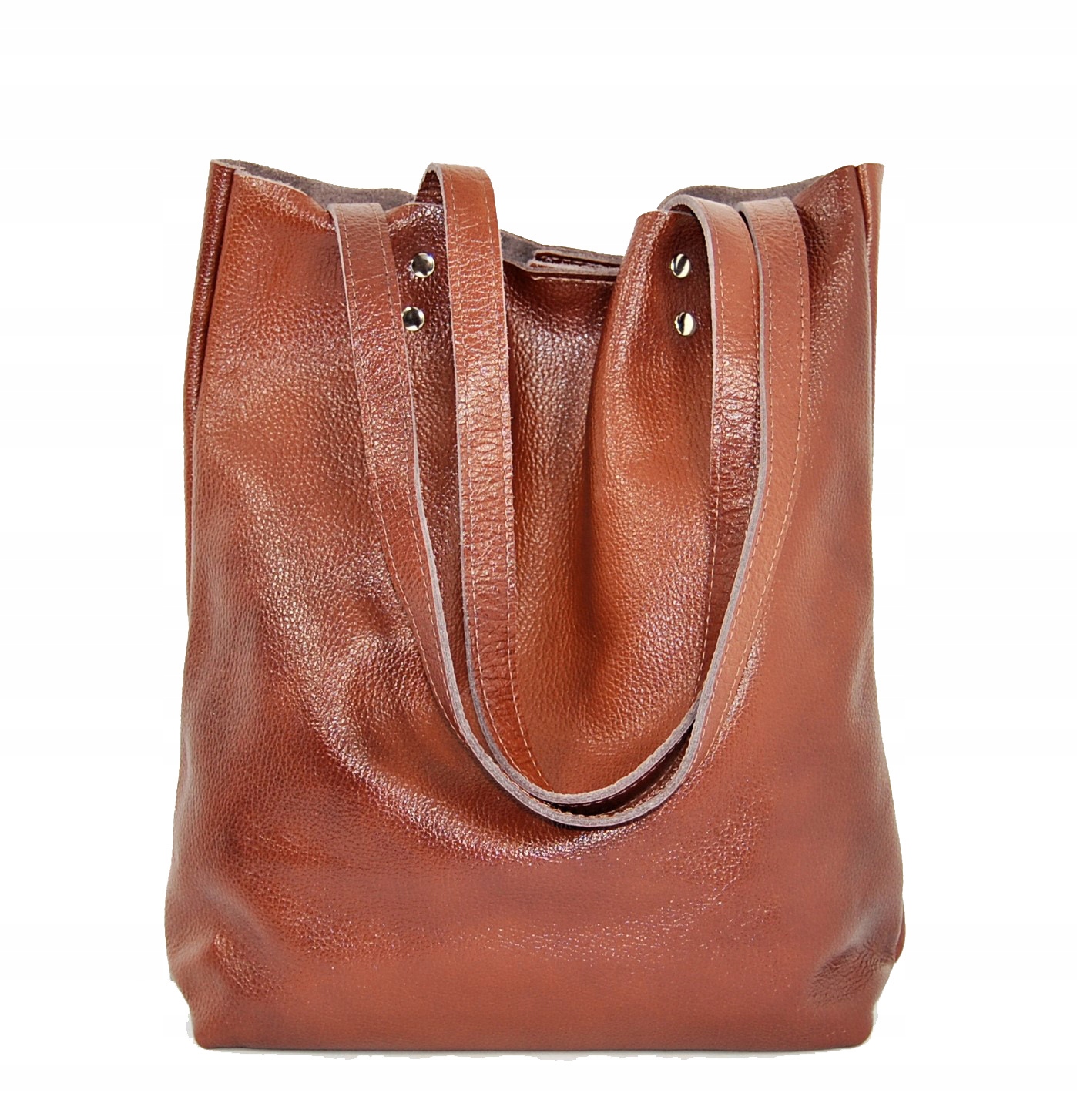 

Torebka Skórzana Shopper Bag 100% Skóra Naturalna