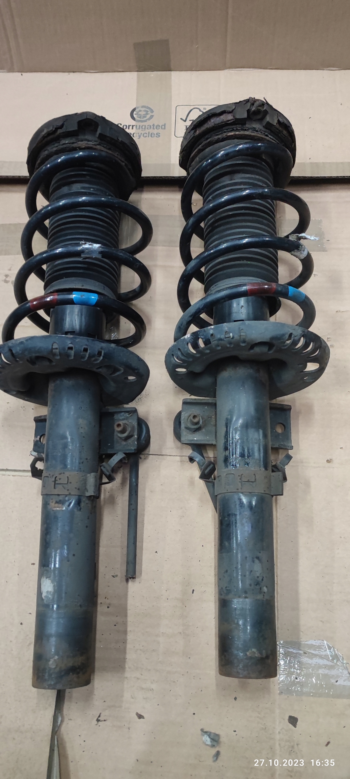VW FOX shock absorbers front front KOMPLET petrol