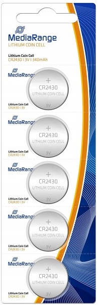

5x Bateria litowa Cr 2430 DL2430 CR2430 3V Media