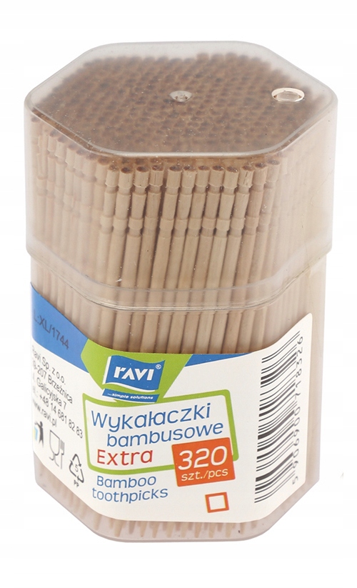 

Wykałaczki Bambusowe Extra 320 szt w pudełeczku