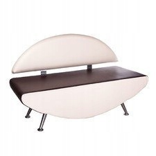 Kanapa do poczekalni Carini BD-6710 krem-brąz