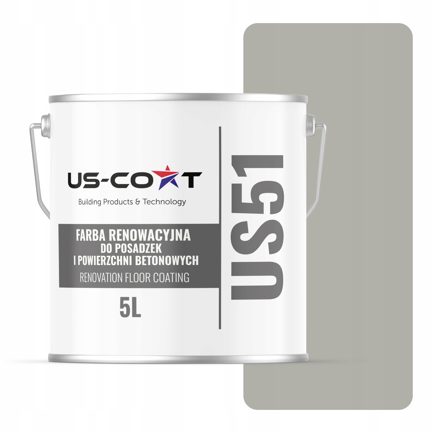 Farba Na Renováciu Betónových Podláh Garáže Šedá Achátová RAL7038 Saténová 5 L