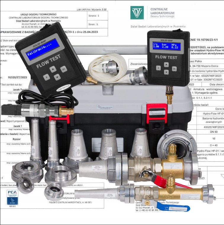 Sada zařízení pro testování výkonnosti hydrantů HC-01/HF-01 Digital