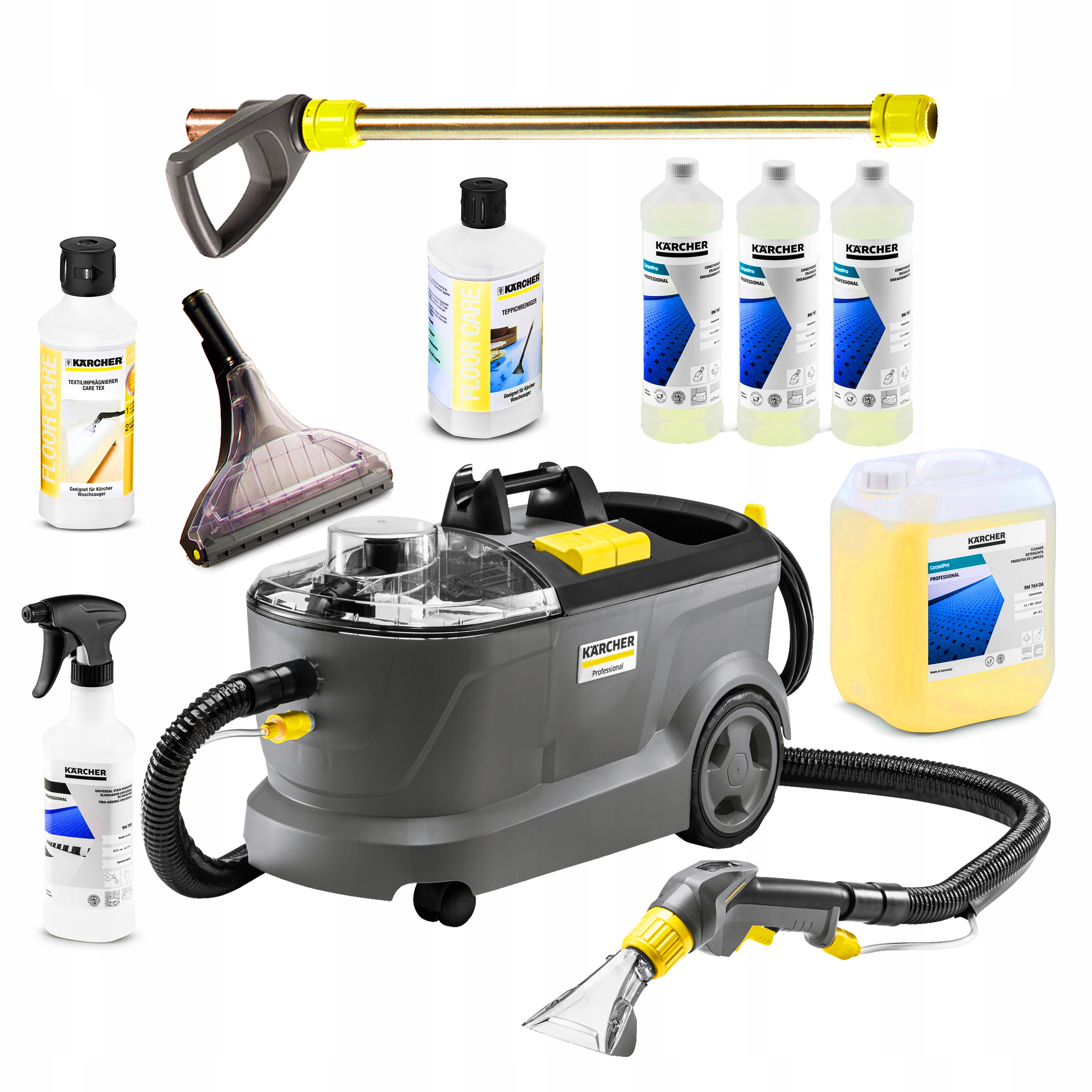 KARCHER PUZZI 10/2 ODKURZACZ PIORĄCY + CHEMIA MAX