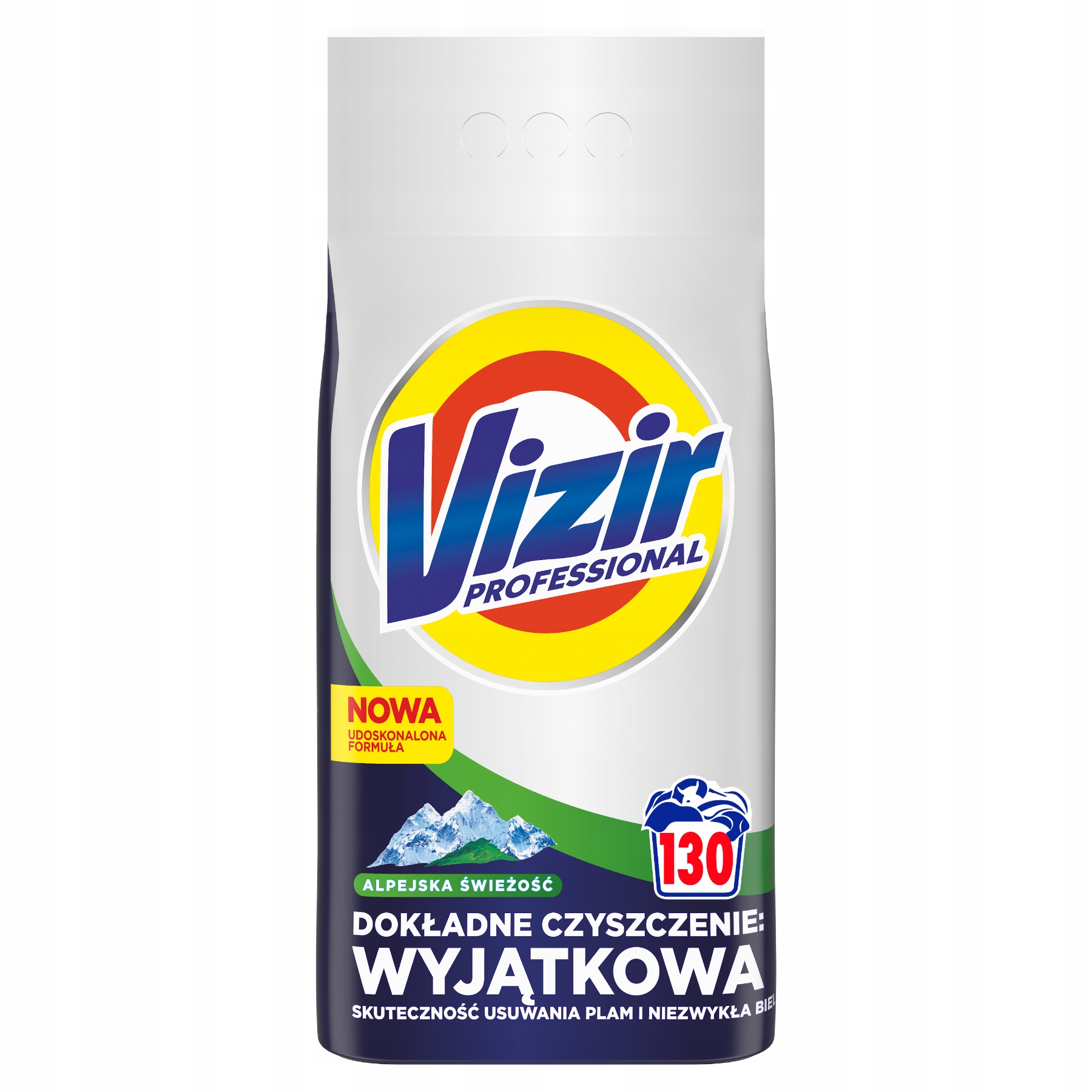 Vizir Professional Proszek Do Prania Alpine Fresh, 130 prań, 7.15 kg