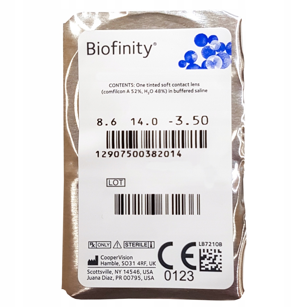 

Soczewki kontaktowe Biofinity CooperVision- 1 szt.