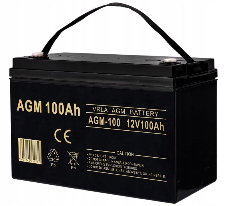 Акумулятор VRLA AGM 12V 100Ah Volt для Camper UPS Код виробника 6AKUXAG100