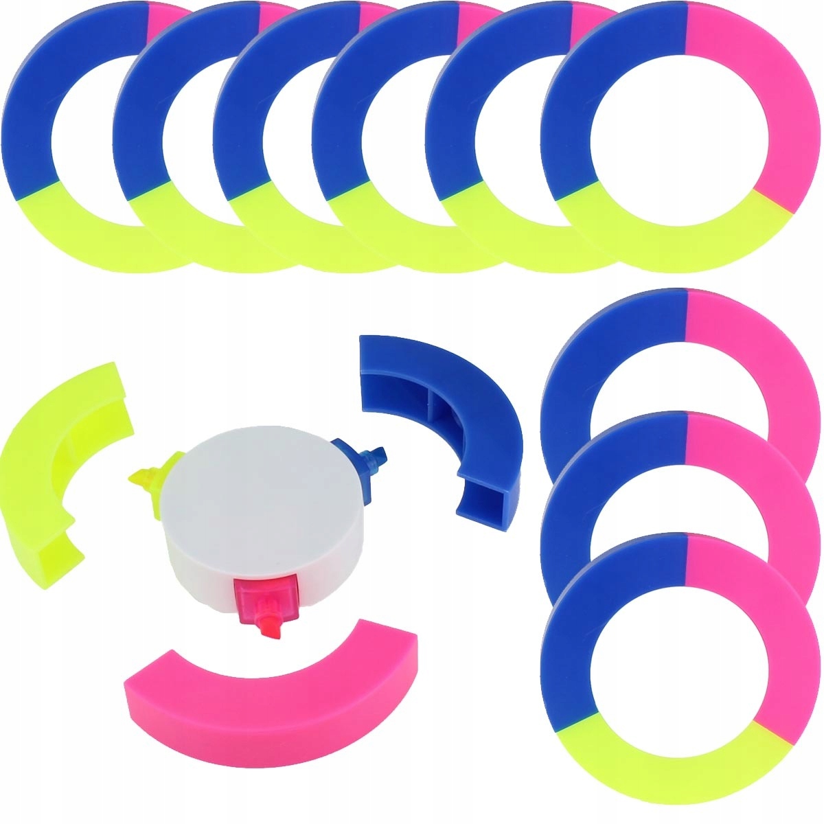 

Markery Zakreślacze Pisaki Kolorowe 10 Sztuk