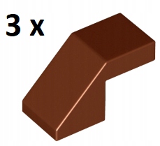 

Lego Reddish Brown Slope 45 stopni 2x1 28192 3szt