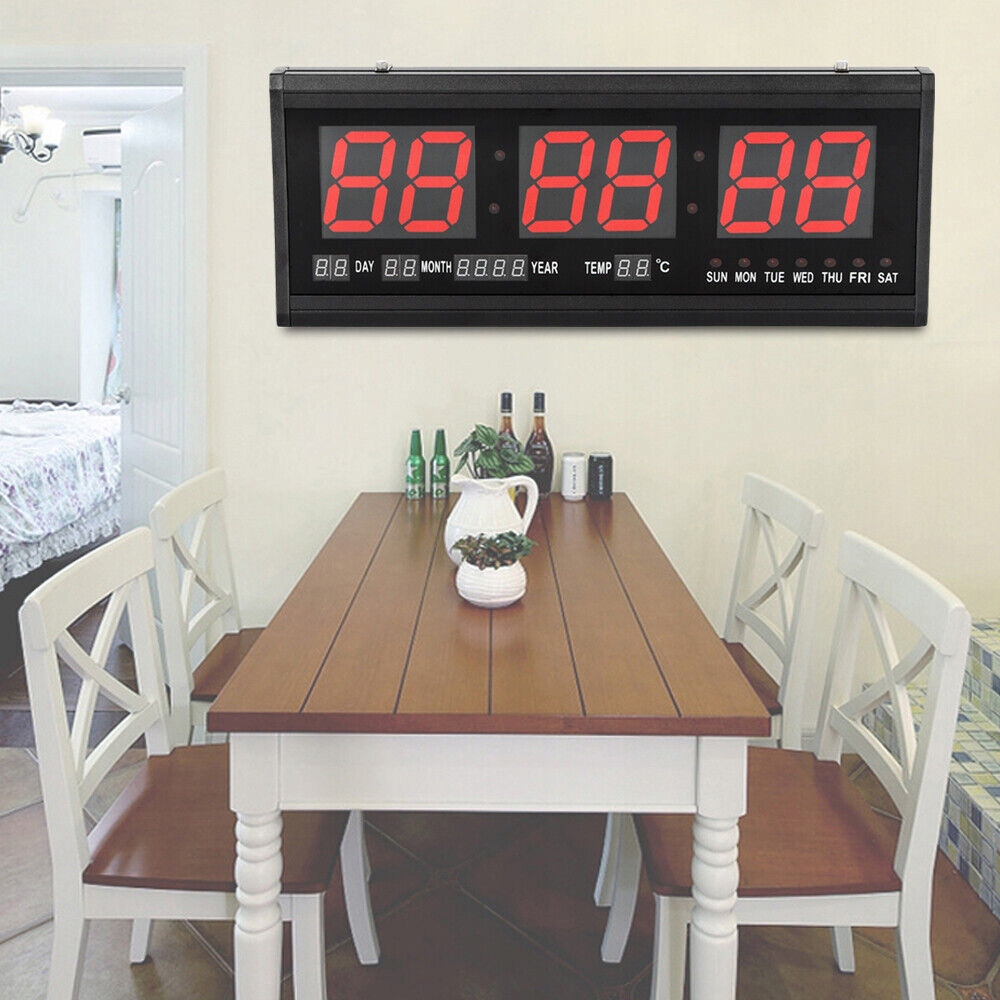 Czerwony elektroniczny zegar ścienny LED Kod producenta CH578D3