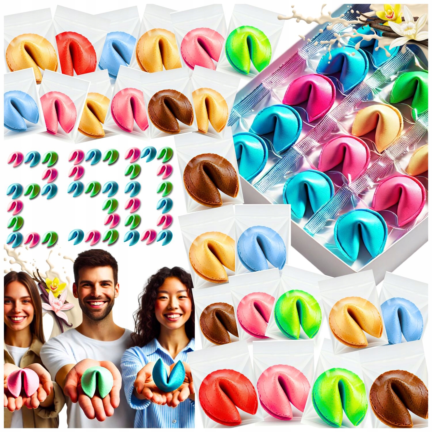 Barevné Koláčky S Věštbou Magické Jako Dárek MIX Magie 250 kusů