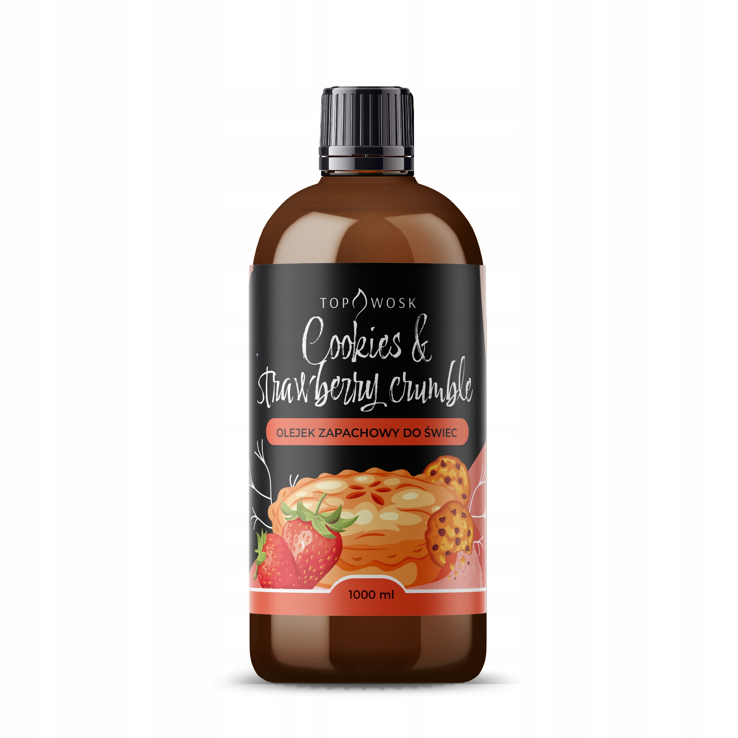 Vonný olej pre sviečky Cookies & Strawberry Crumble 1000 ml
