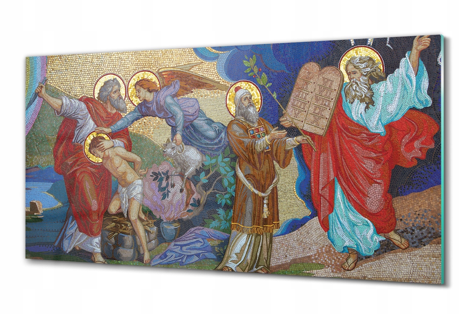 

Abraham anioł Bóg 100x50 Foto szklane na ścianę