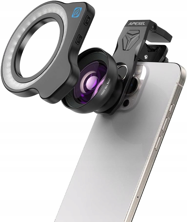 Objektiv Pro Fotoaparát Telefonu Apexel HB100 Ultra Hd Fotografická Sada 3V1