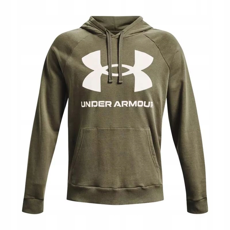 BLUZA UNDER ARMOUR RIVAL FLEECE BIG LOGO HOODIE MEN GREEN M
