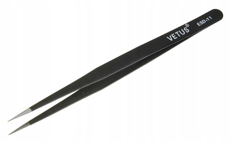 

Pinceta ESD-11 Vetus prosta, ostra, metalowa