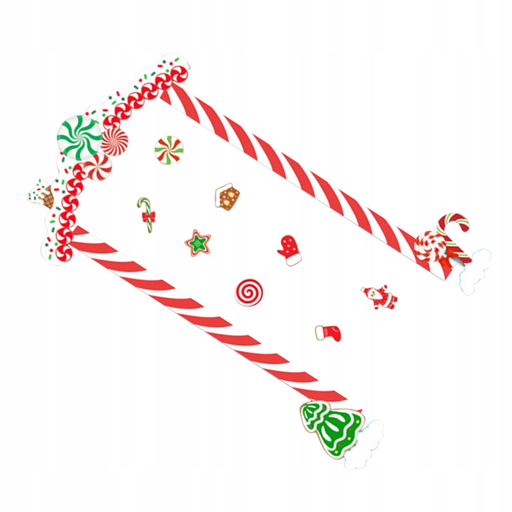 1 ZESTAW ŚWIĄTECZNEJ NAKLEJKI NA POKRYWĘ DRZWI WAKACYJNE DRZWI