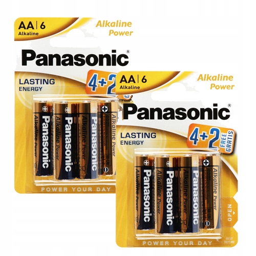 Baterie Panasonic Alkaline Power Alkaiczne Aa LR6 Paluszki 4+2 2 op.