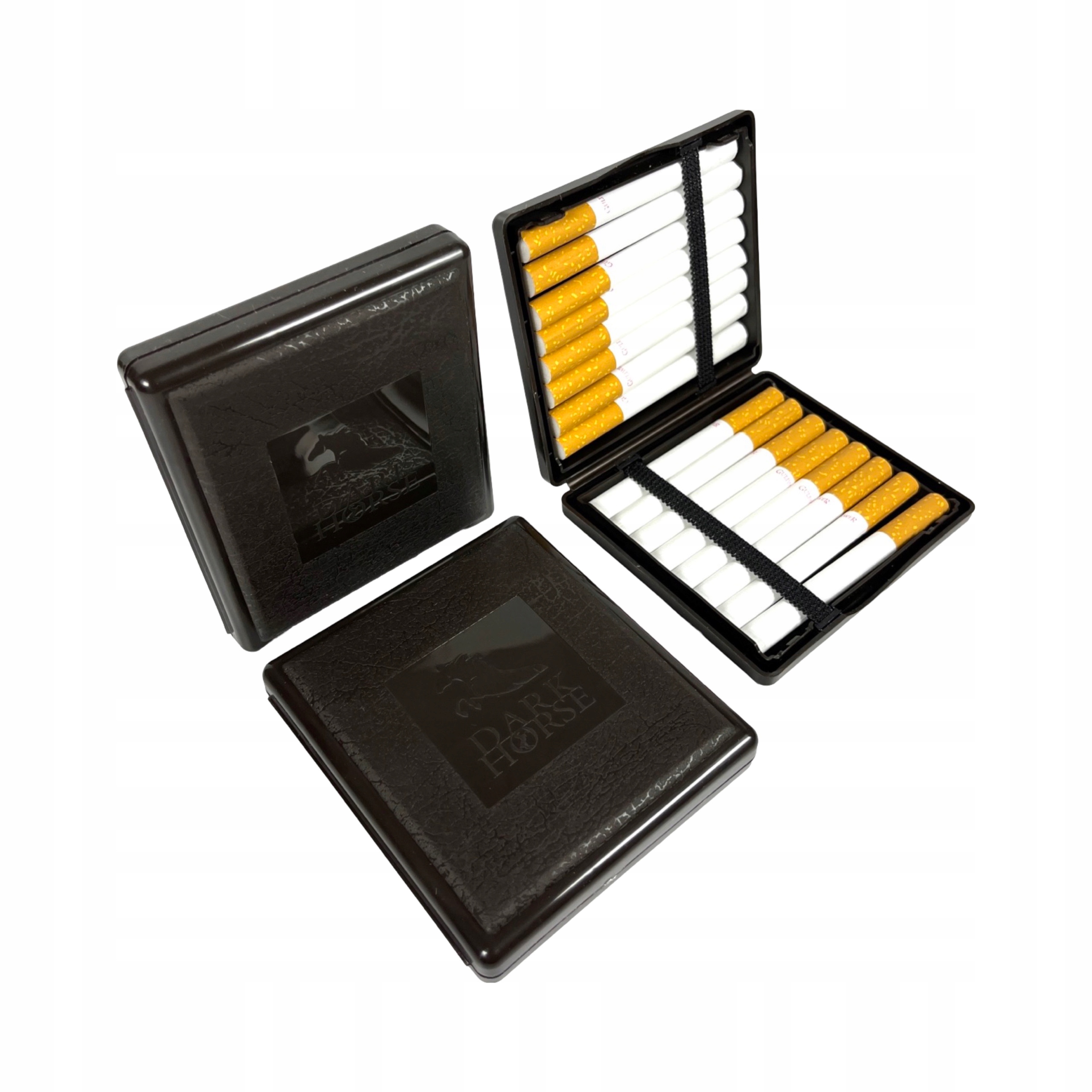 PAPIEROŚNICA DARK HORSE na 16-20 PAPIEROSÓW ETUI ORGANIZER na TUTKI BRĄZ
