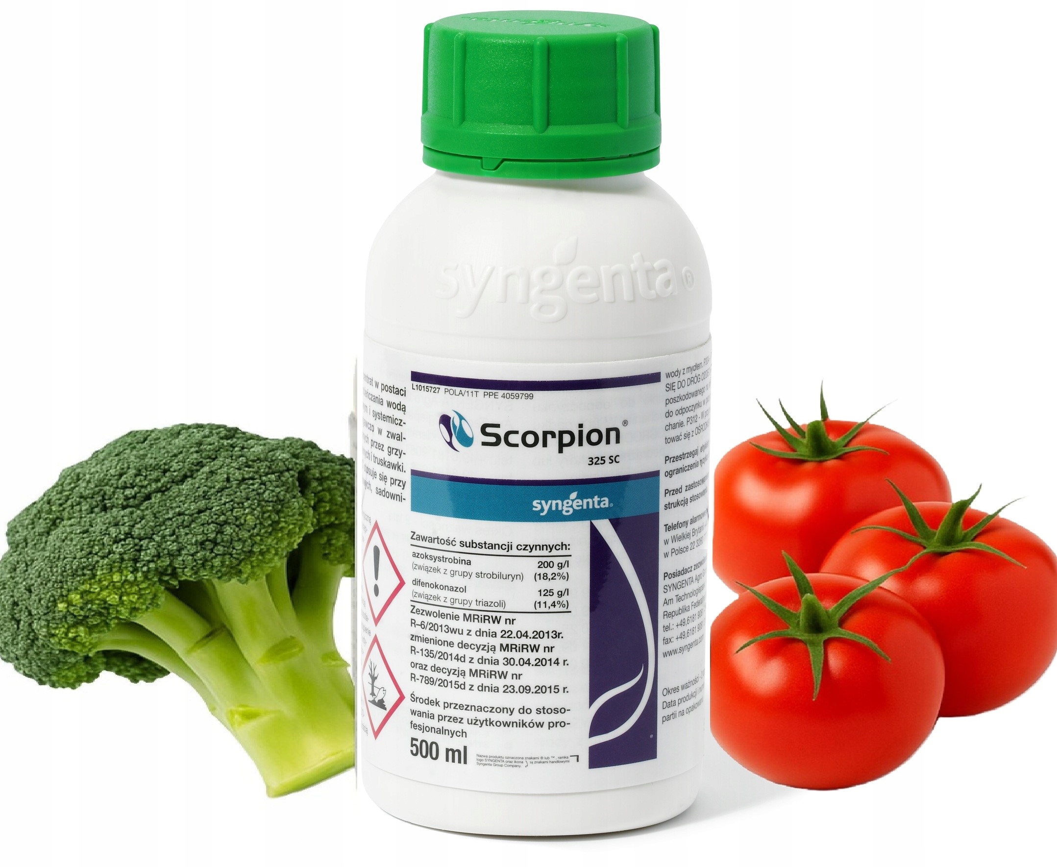 Scorpion 325 Sc 500ml Syngenta szara pleśń plamistość rdza mączniak