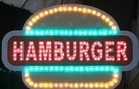 tablica LED szyld panel reklama BURGER HAMBURGER Stan opakowania oryginalne