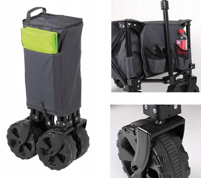 Wozek transportowy CAMP4 skladany na 4 kolkach Part number 910193