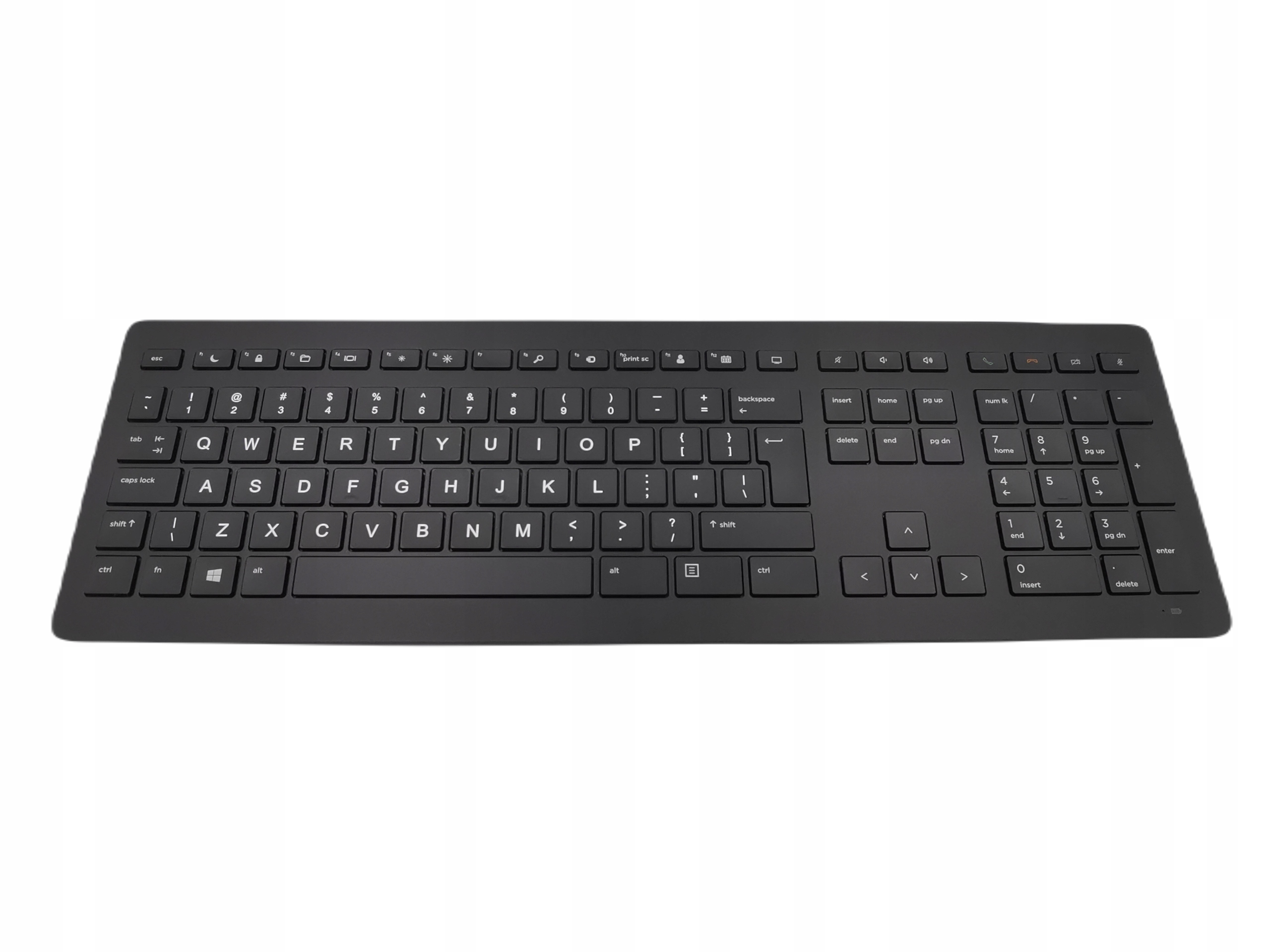 Cicha klawiatura bezprzewodowa slim Hp Premium Z9N39AA akumulator Qwerty Uk