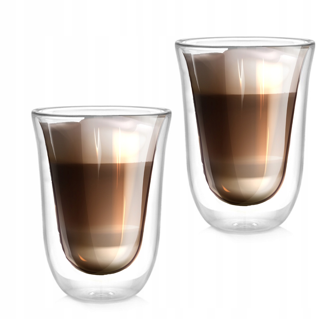 

Zestaw 2x Szklanki Termiczne Do Latte Kawy Herbaty