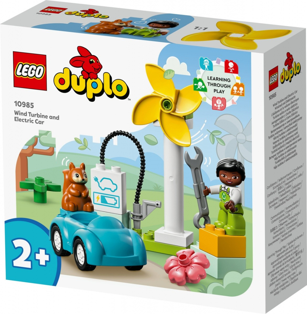 LEGO DUPLO Town Turbina wiatrowa i samochód elektryczny 10985 Marka LEGO