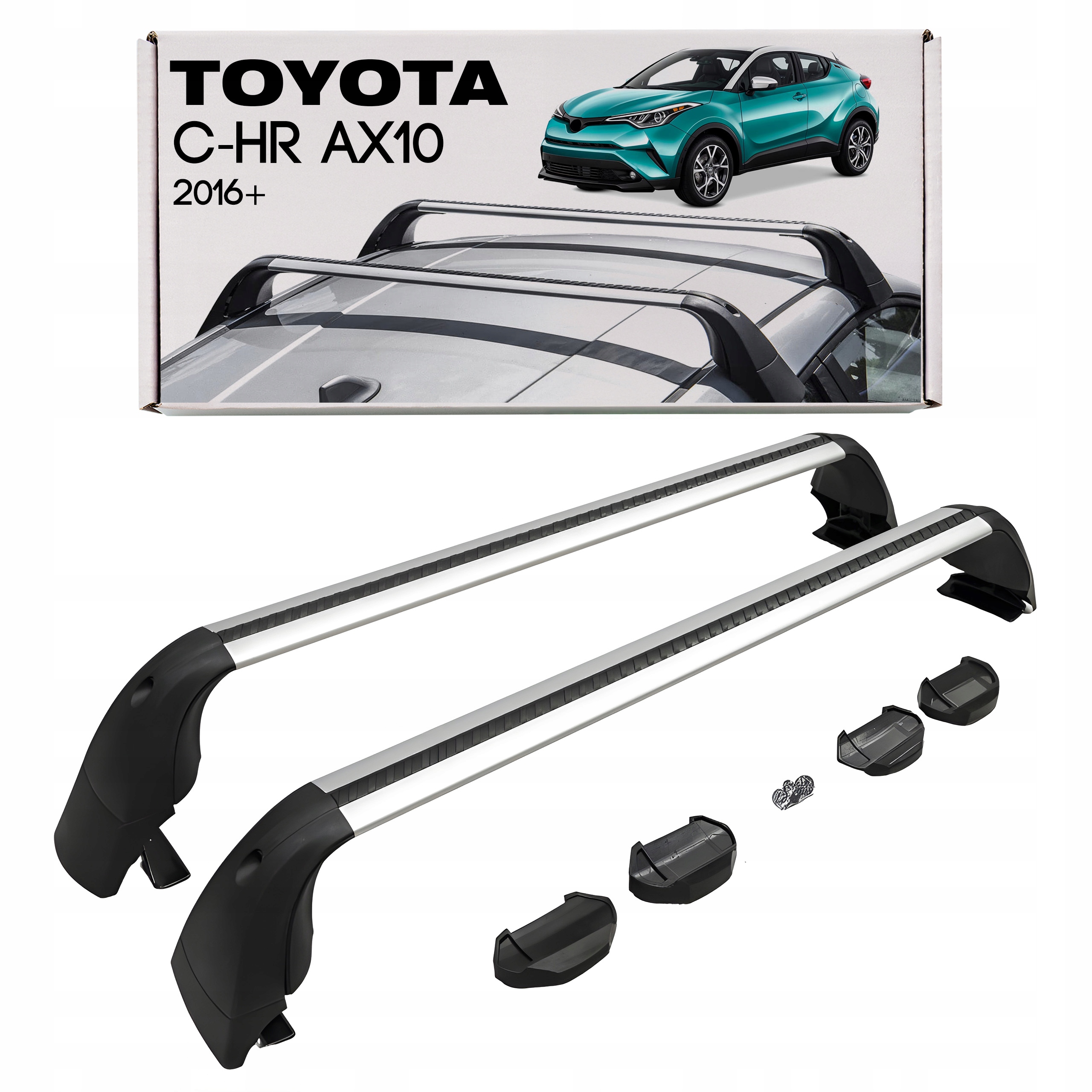 Toyota C-hr AX10 2016+ Striebrné Priečne Nosníky Oem PW30110001