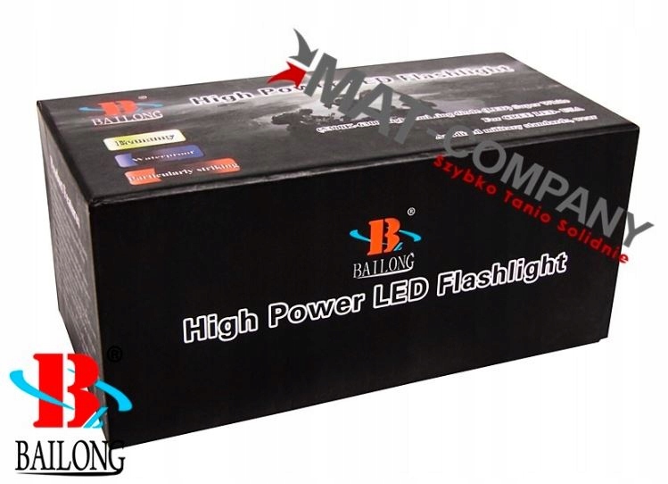 BAILONG LATARKA SZPERACZ POLICYJNA CREE XM-L3-U3 Zasilanie akumulatorowe