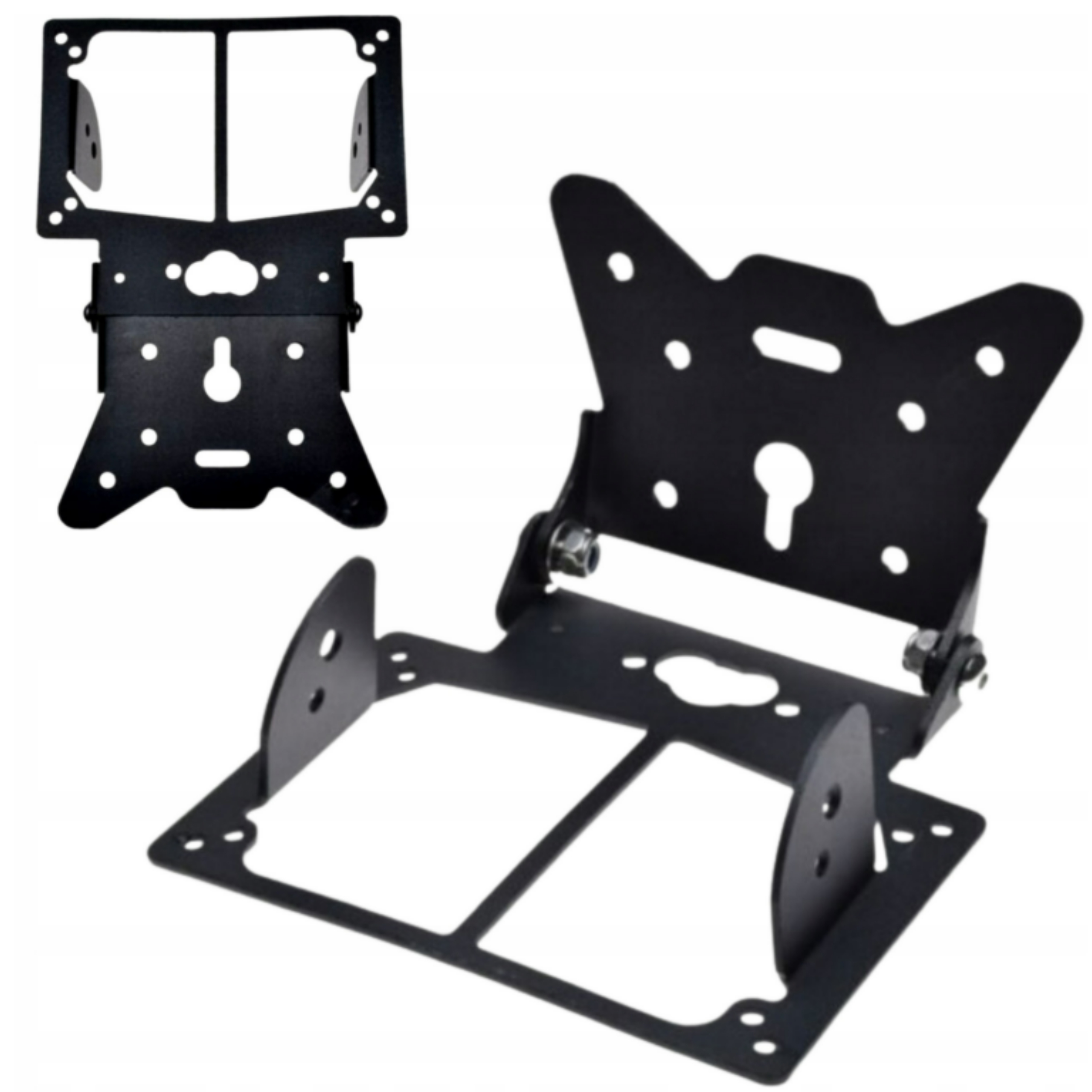 Motocykl Univerzální Držák Registrační Tabule Černý Ocel Nastavitelný