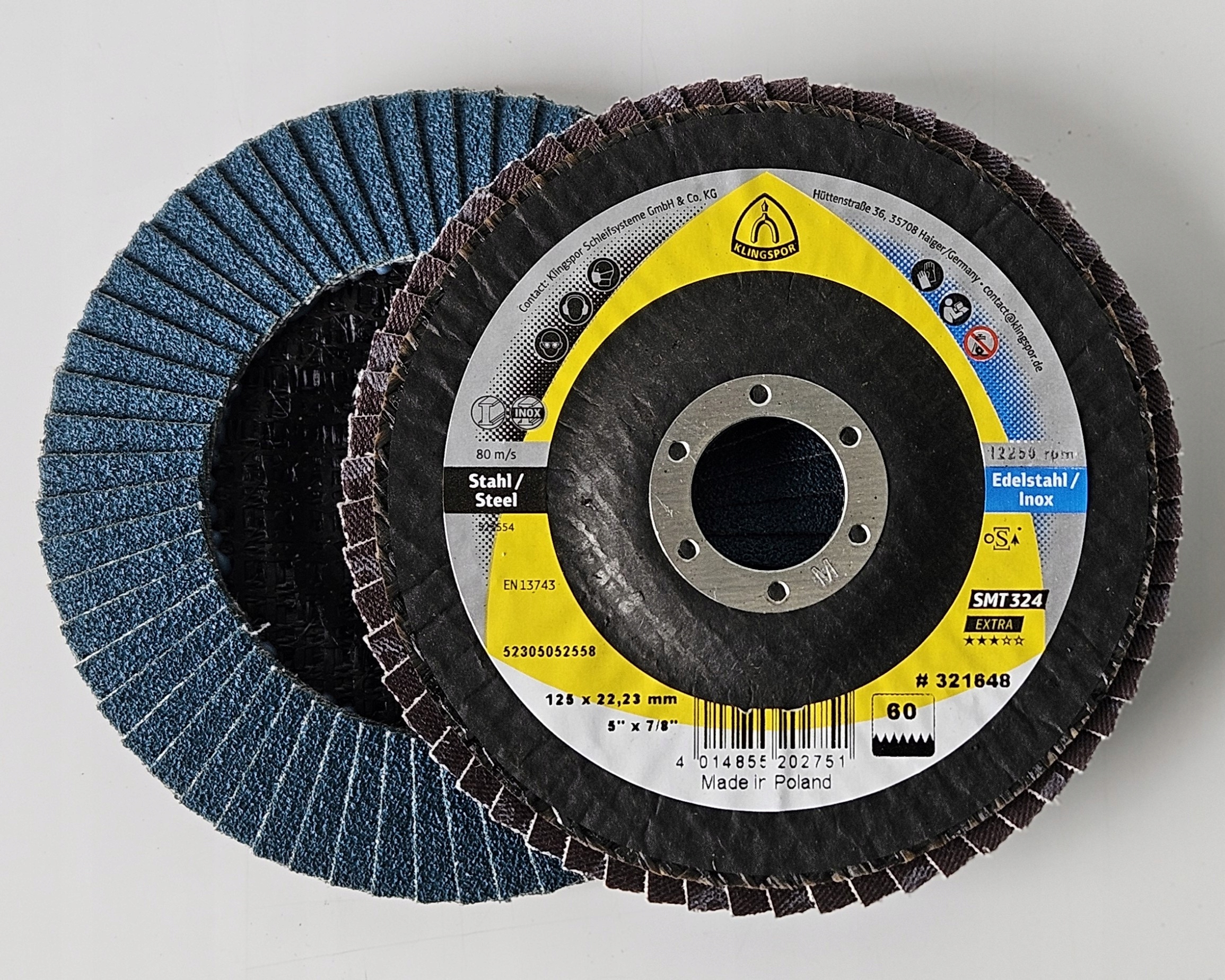 Tarcza ścierna do stali Klingspor Smt 324 Extra P60 321648