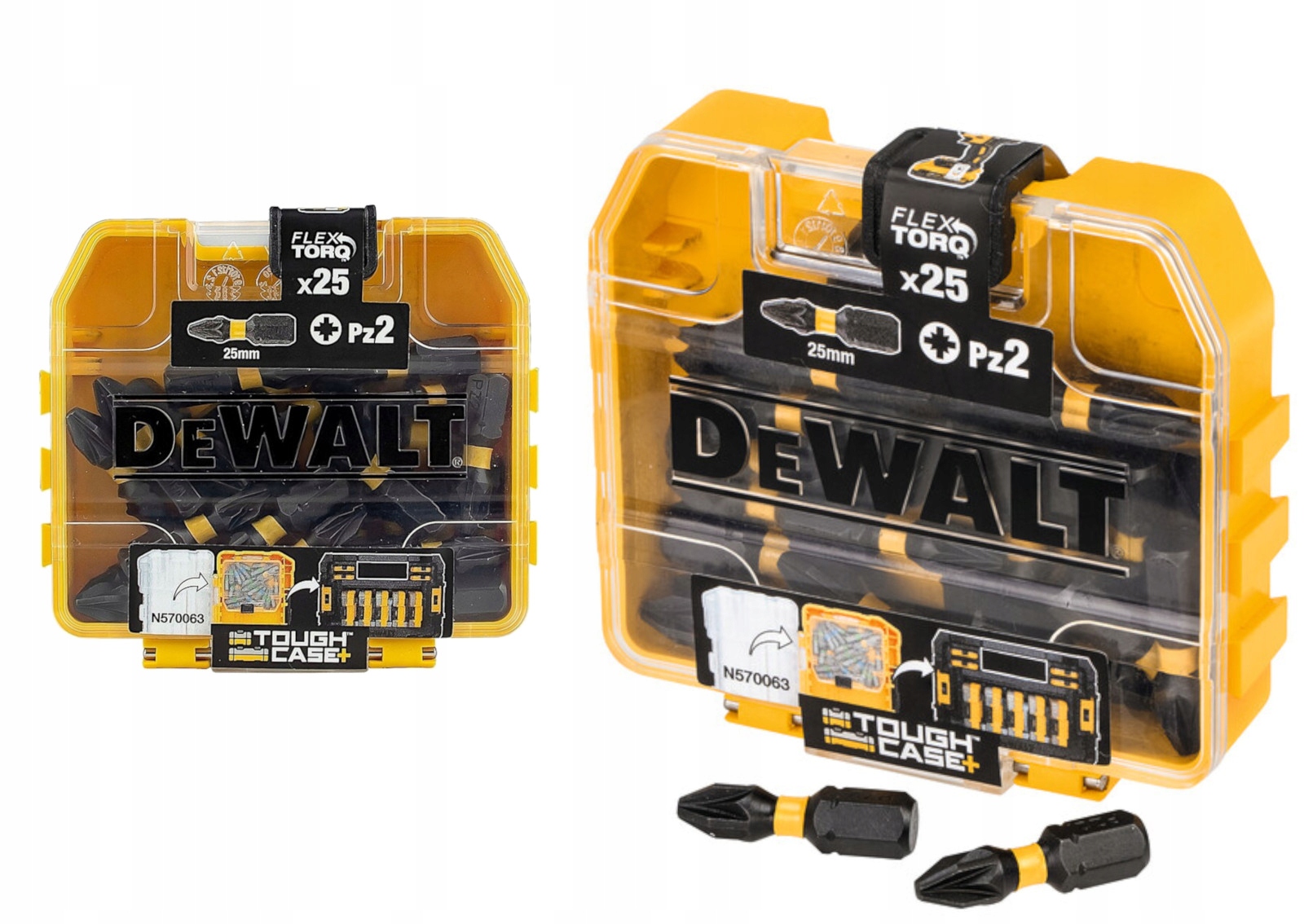 

Zestaw Bitów końcówek udar 1/4" Pz2 25szt. DeWALT