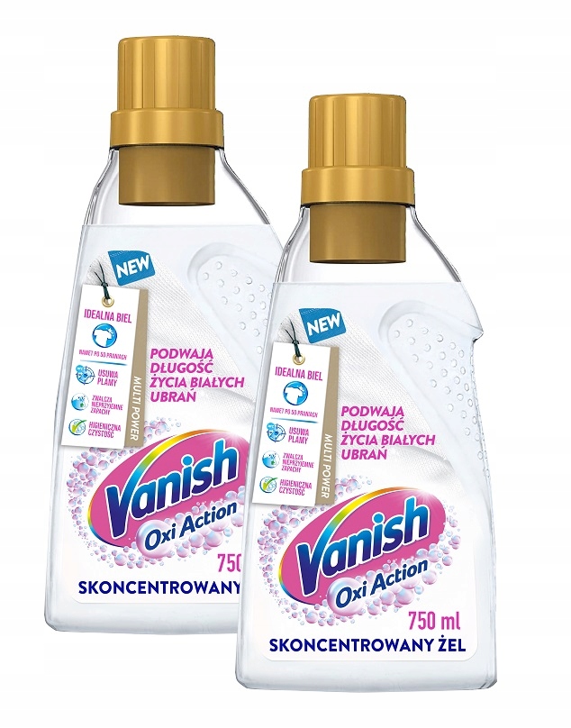 

Vanish Oxi Odplamiacz żel White do bieli 2x 750 ml