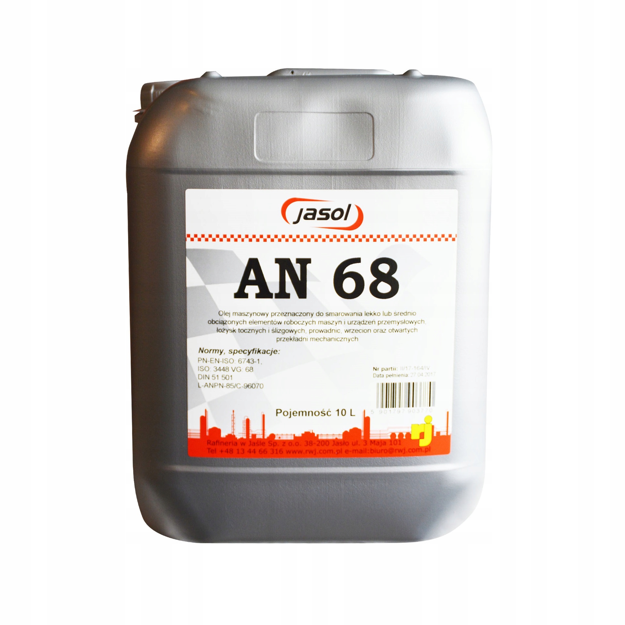 

Olej Maszynowy Jasol Lan 68 10 L