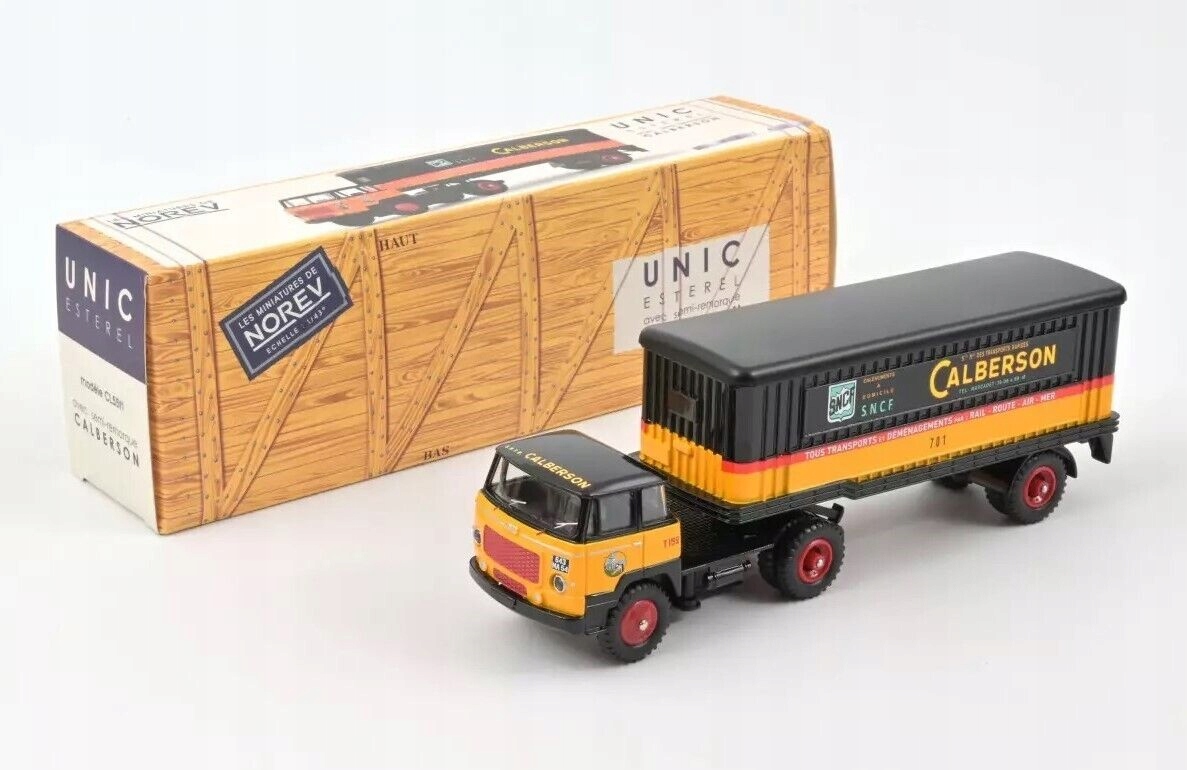 Norev Unic Esterel Truck přívěs 1961 “calberson” 1:43