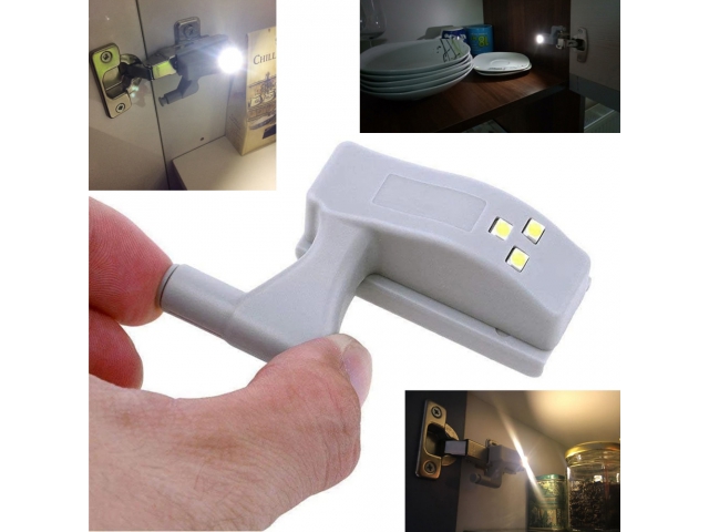 LAMPKA DO SZAFKI SZAFY NA ZAWIAS DRZWICZKI 3 LED LAMPKA NA ZAWIAS Rodzaj oświetlenie szuflad